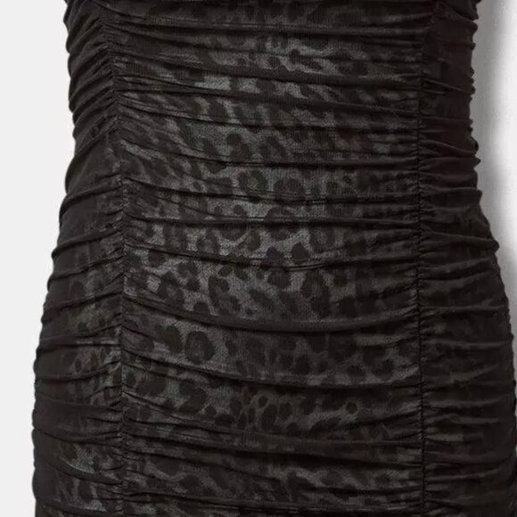 Torrid - Leopard Midi Mesh Shirred Bodycon Dress - NWOT - Picture 6 of 6